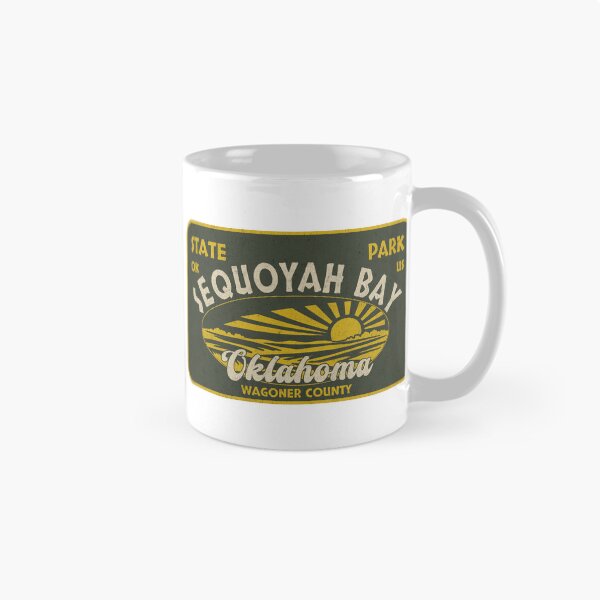 Item preview, Sequoyah Bay State Park, Wagoner County, Oklahoma, badge design designed and sold by Wanderful-roads.