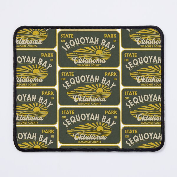 Item preview, Sequoyah Bay State Park, Wagoner County, Oklahoma, badge design designed and sold by Wanderful-roads.
