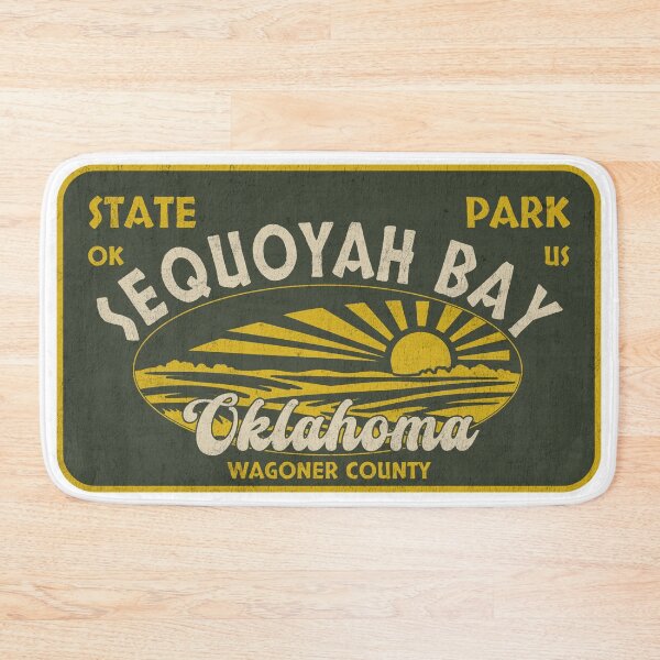 Item preview, Sequoyah Bay State Park, Wagoner County, Oklahoma, badge design designed and sold by Wanderful-roads.