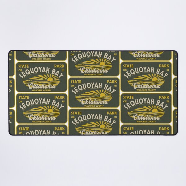 Item preview, Sequoyah Bay State Park, Wagoner County, Oklahoma, badge design designed and sold by Wanderful-roads.