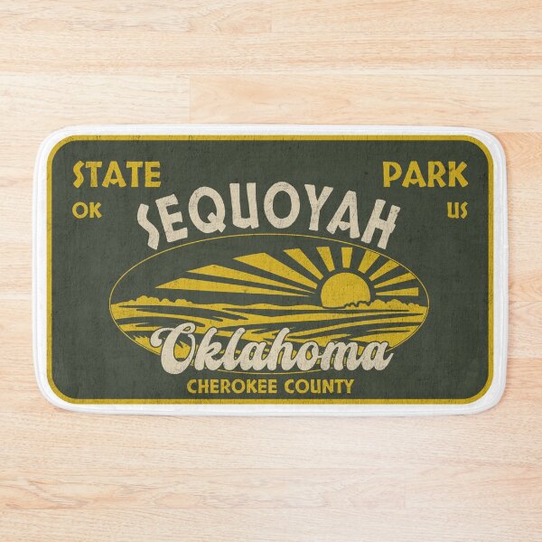 Item preview, Sequoyah State Park, Cherokee County, Oklahoma, badge design designed and sold by Wanderful-roads.