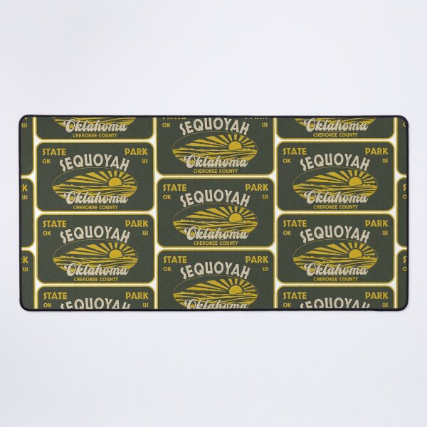 Item preview, Sequoyah State Park, Cherokee County, Oklahoma, badge design designed and sold by Wanderful-roads.