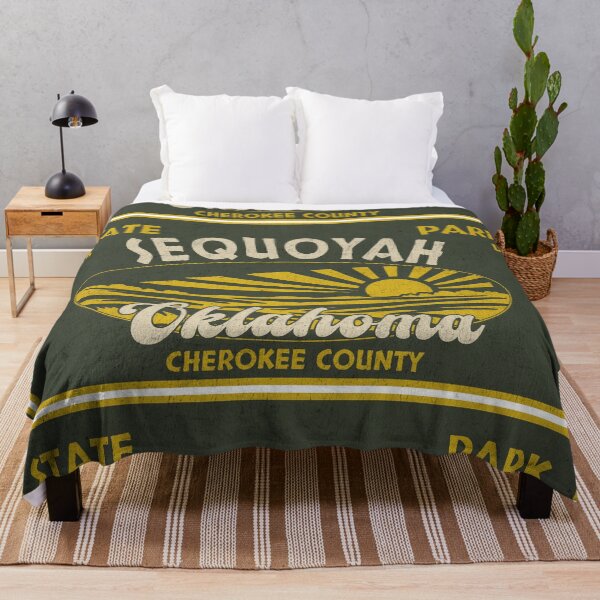 Item preview, Sequoyah State Park, Cherokee County, Oklahoma, badge design designed and sold by Wanderful-roads.