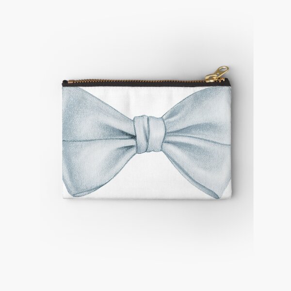 Item preview, Elegant Silver Satin Bow Tie Illustration designed and sold by Creatby7030.
