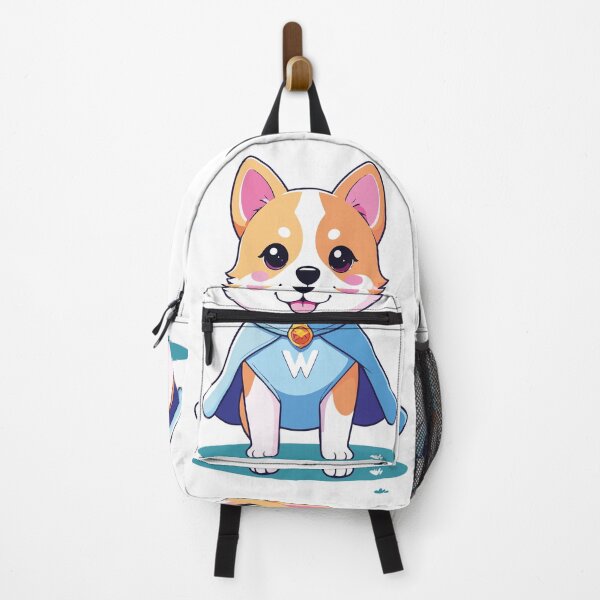 Item preview, Cute Kawaii Superhero Dog with Blue Cape designed and sold by BestChoiceService.