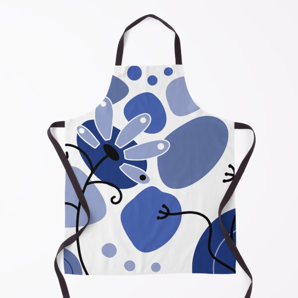 Item preview, Vibrant Blue Whimsical Boho Flower Design designed and sold by Sartoris Art.
