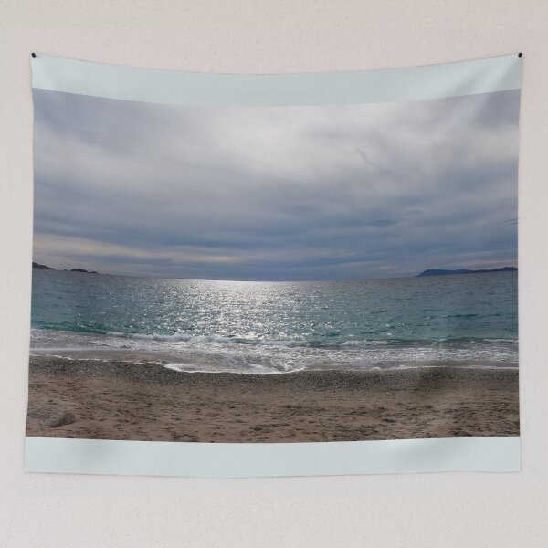 Item preview, Milky sky over Almanarre beach in Hyères: in Provence-Alpes-Côte d'Azur – France (French Riviera) designed and sold by Alan-David.