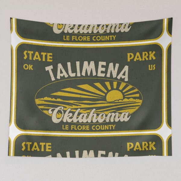 Item preview, Talimena State Park, Le Flore County, Oklahoma, badge design designed and sold by Wanderful-roads.