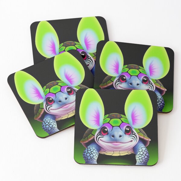 Item preview, Psychedelic Turtle with Mushrooms – Colorful Cartoon Sticker Design designed and sold by IosArt.