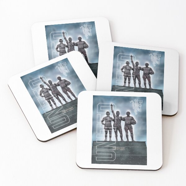 Item preview, United Trinity Football Legends Art – Best Law Charlton Iconic Statue Illustration designed and sold by GrizzlyCollective.