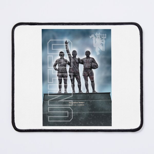 Item preview, United Trinity Football Legends Art – Best Law Charlton Iconic Statue Illustration designed and sold by GrizzlyCollective.