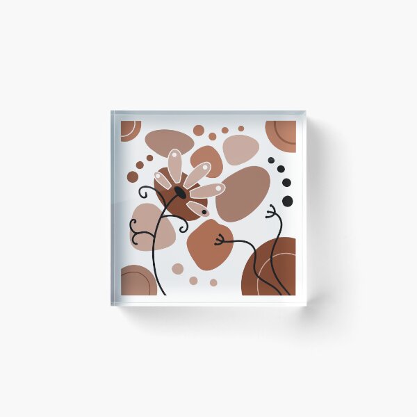 Aperçu de l'œuvre Design bohème fantaisiste marron chocolat créée et vendue par Sartoris Art.