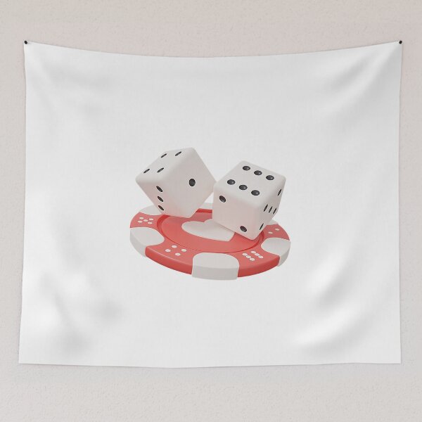 Item preview, 3D Casino Poker Chip and Pair of Dice designed and sold by Creatby7030.