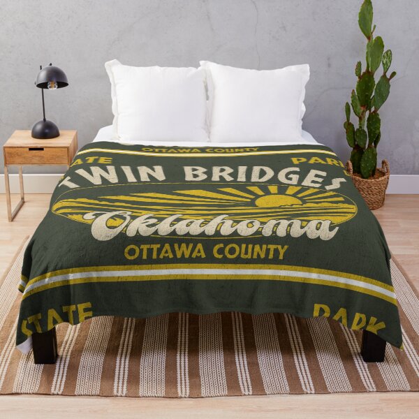 Item preview, Twin Bridges State Park, Ottawa County, Oklahoma, badge design designed and sold by Wanderful-roads.