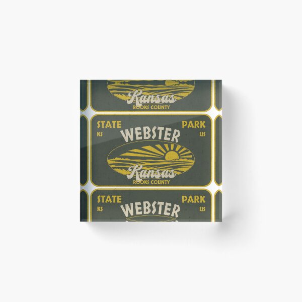 Item preview, Webster State Park, Rooks County, Kansas, badge design designed and sold by Wanderful-roads.