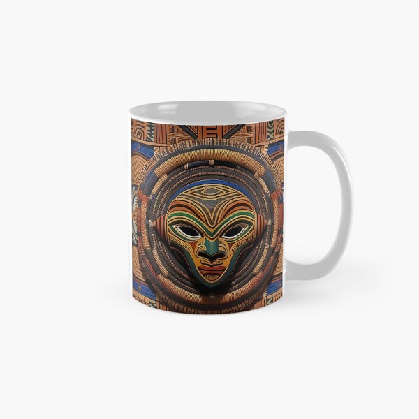 Item preview, Intricate Tribal Mask Design designed and sold by Serene Strokes Art.