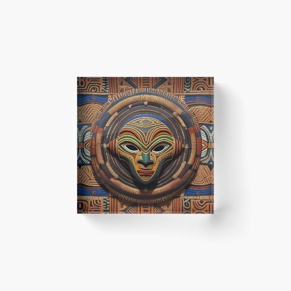 Item preview, Intricate Tribal Mask Design designed and sold by Serene Strokes Art.