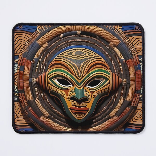 Item preview, Intricate Tribal Mask Design designed and sold by Serene Strokes Art.