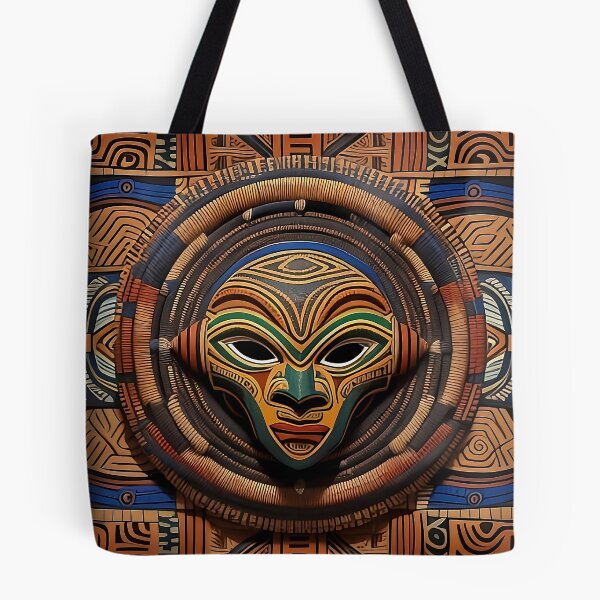 Item preview, Intricate Tribal Mask Design designed and sold by Serene Strokes Art.