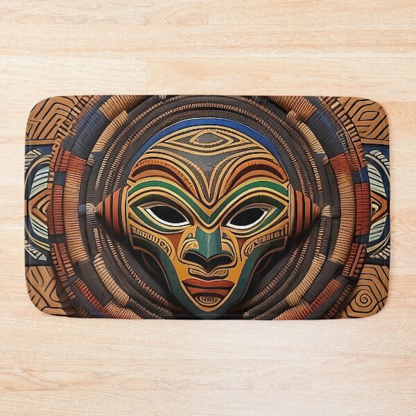 Item preview, Intricate Tribal Mask Design designed and sold by Serene Strokes Art.