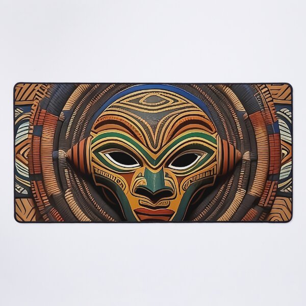 Item preview, Intricate Tribal Mask Design designed and sold by Serene Strokes Art.