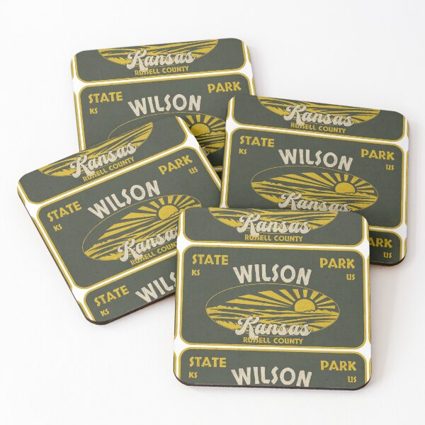 Item preview, Wilson State Park, Russell County, Kansas, badge design designed and sold by Wanderful-roads.