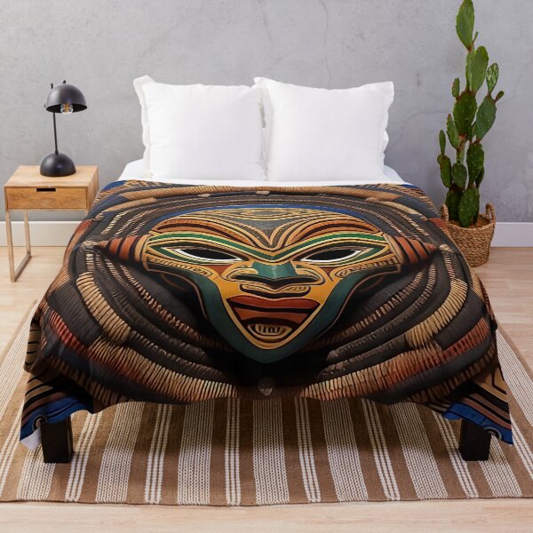 Item preview, Intricate Tribal Mask Design designed and sold by Serene Strokes Art.