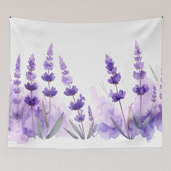 Item preview, Lavender Watercolor Floral Illustration designed and sold by Rutvain.