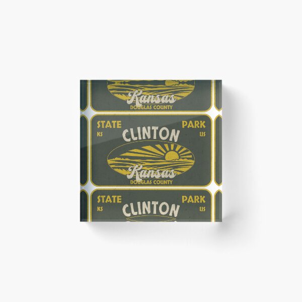 Item preview, Clinton State Park, Douglas County, Kansas, badge design designed and sold by Wanderful-roads.