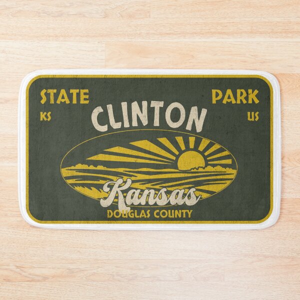 Item preview, Clinton State Park, Douglas County, Kansas, badge design designed and sold by Wanderful-roads.
