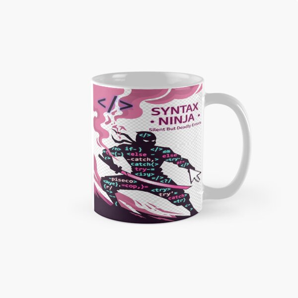 Aperçu de l'œuvre Syntax Ninja – Erreurs silencieuses mais mortelles créée et vendue par Syntix Gear | Syntax. Style. System..