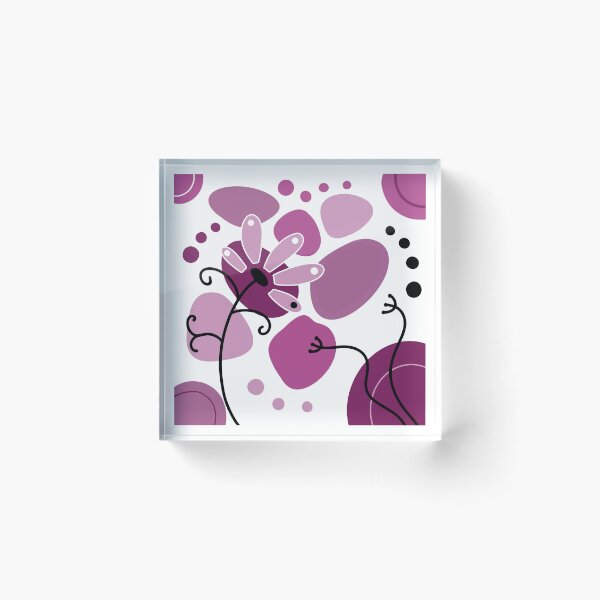 Aperçu de l'œuvre Design bohème fantaisiste violet créée et vendue par Sartoris Art.