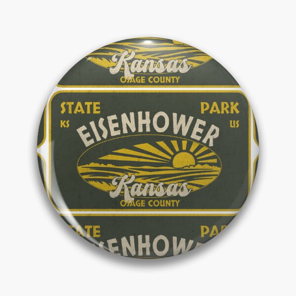 Item preview, Eisenhower State Park, Osage County, Kansas, badge design designed and sold by Wanderful-roads.