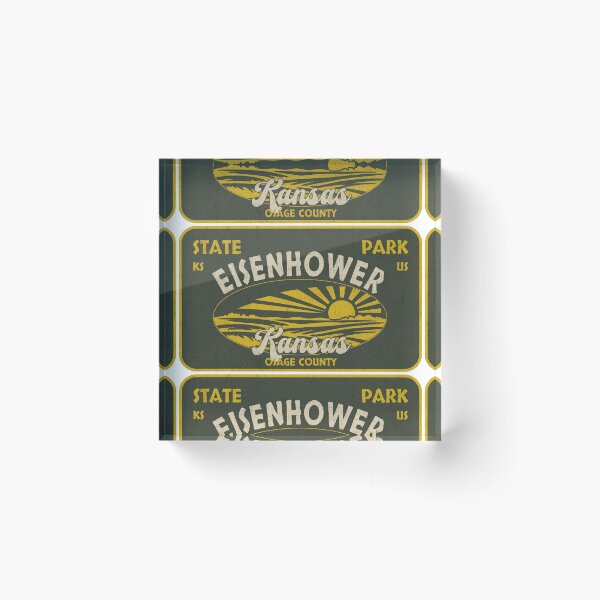 Item preview, Eisenhower State Park, Osage County, Kansas, badge design designed and sold by Wanderful-roads.