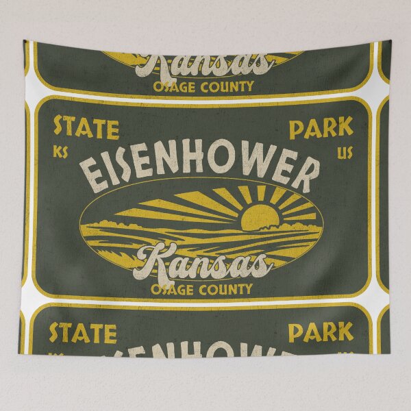 Item preview, Eisenhower State Park, Osage County, Kansas, badge design designed and sold by Wanderful-roads.