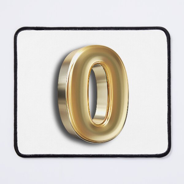 Item preview, 3D Metallic Gold Number Zero designed and sold by Creatby7030.