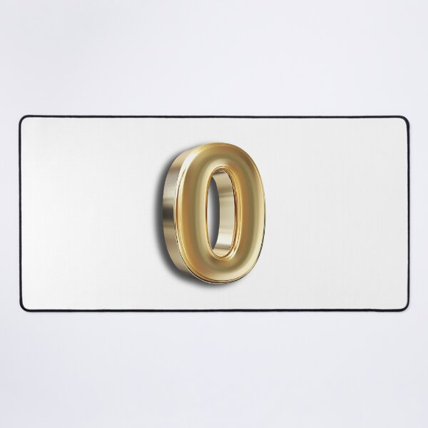 Item preview, 3D Metallic Gold Number Zero designed and sold by Creatby7030.