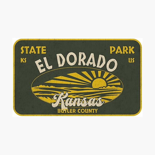 Item preview, El Dorado State Park, Butler County, Kansas, badge design designed and sold by Wanderful-roads.