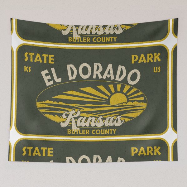 Item preview, El Dorado State Park, Butler County, Kansas, badge design designed and sold by Wanderful-roads.