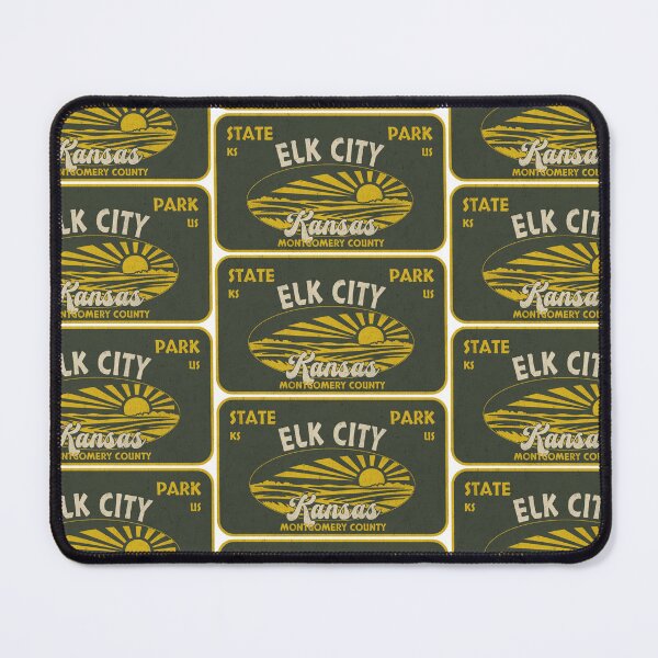 Item preview, Elk City State Park, Montgomery County, Kansas, badge design designed and sold by Wanderful-roads.