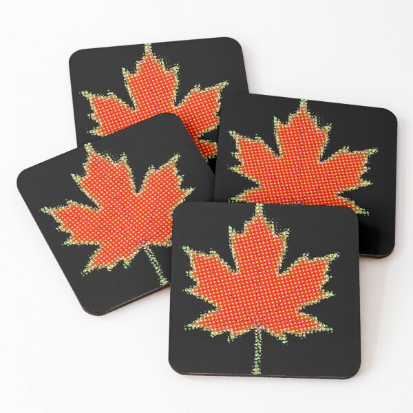 Item preview, Maple leaf art - Orange-black designed and sold by Tint & Tale.