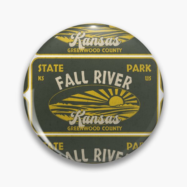 Item preview, Fall River State Park, Greenwood County, Kansas, badge design designed and sold by Wanderful-roads.