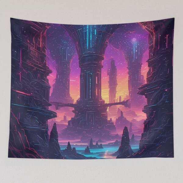 Item preview, Neon City Architecture Citadel | Neon Citadel - Specimen GEO-S74g designed and sold by Aethereal Labs.