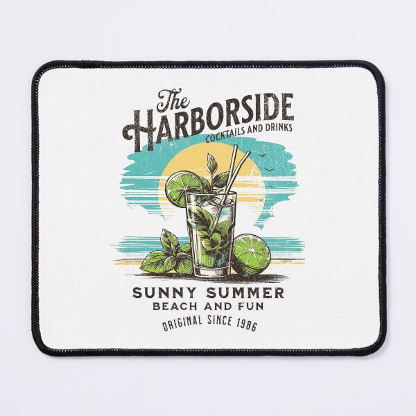 Item preview, The harbor side - sunny summer with cocktails designed and sold by Phanteom.