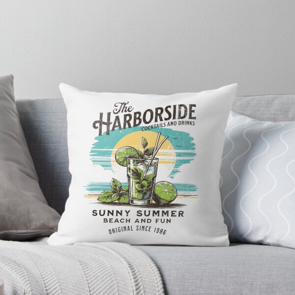 Item preview, The harbor side - sunny summer with cocktails designed and sold by Phanteom.