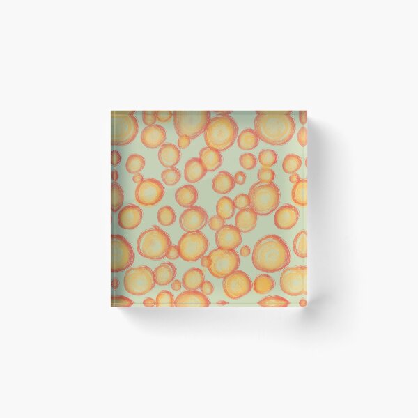 Item preview, Abstract Orange and Yellow Bubbles designed and sold by phatlizzardart.