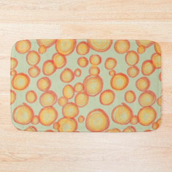 Item preview, Abstract Orange and Yellow Bubbles designed and sold by phatlizzardart.