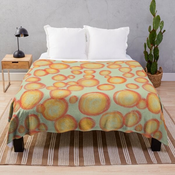 Item preview, Abstract Orange and Yellow Bubbles designed and sold by phatlizzardart.