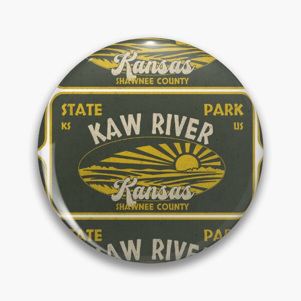 Item preview, Kaw River State Park, Shawnee County, Kansas, badge design designed and sold by Wanderful-roads.