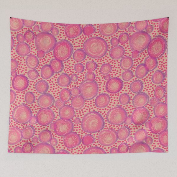 Item preview, Abstract Popping Pink Bubbles designed and sold by phatlizzardart.